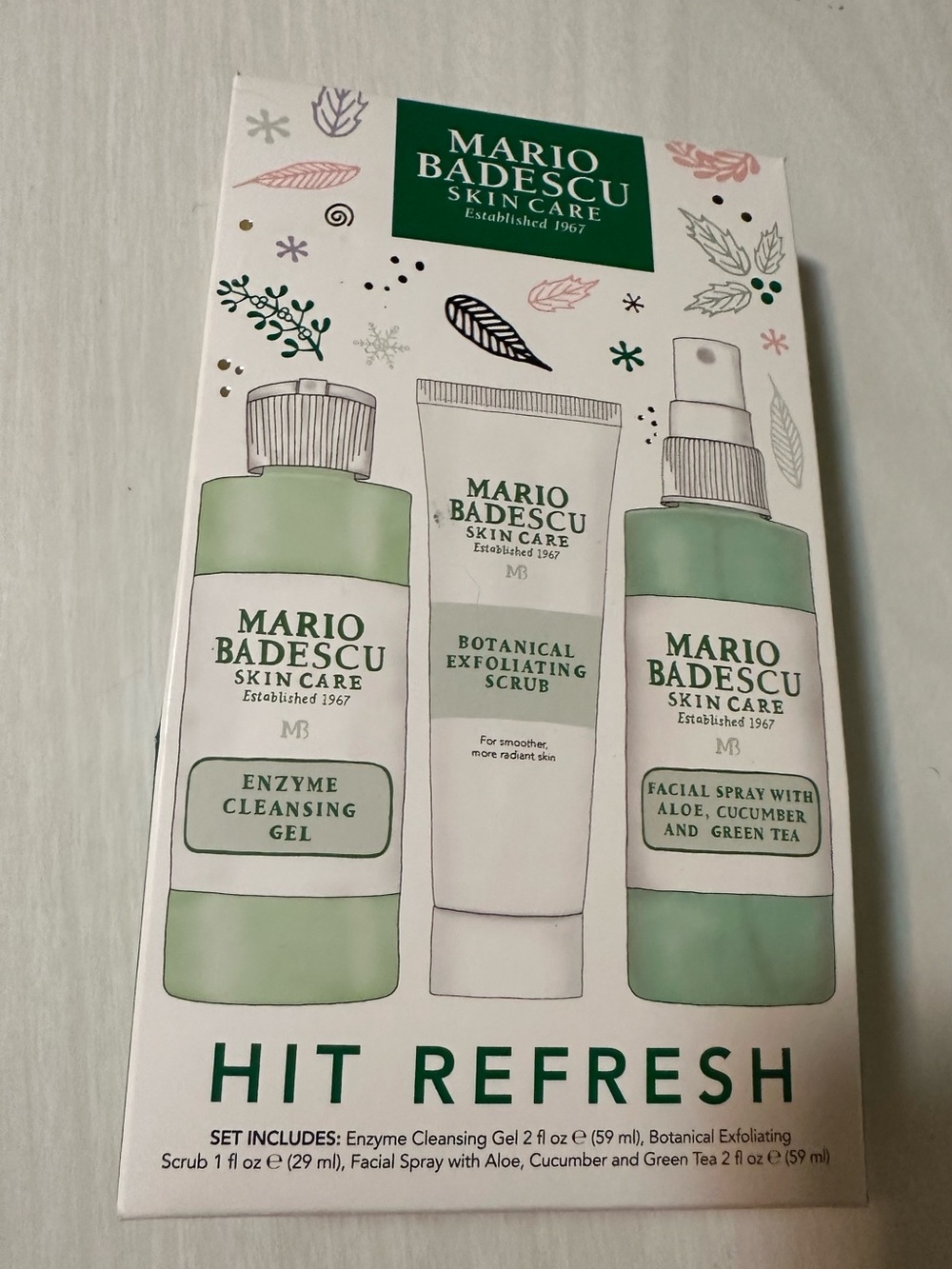 Mario Badescu Hit Refresh Skincare Trio - Green & White